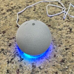 Amazon Echo Dot (4th Gen) Smart Speaker with Alexa - Glacier White